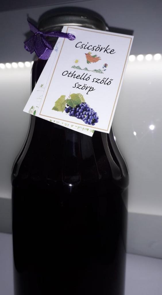 Othello szőlőből készült rostos, illatos szörp ANPI védjegyes 